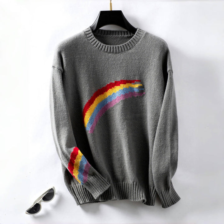 Sophie – Casual Rainbow Knit Jumper