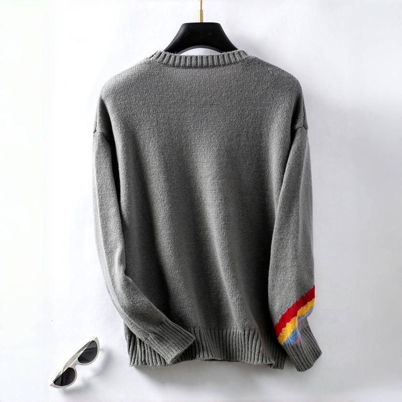 Sophie – Casual Rainbow Knit Jumper
