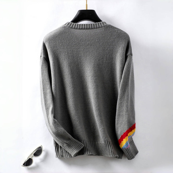 Sophie – Casual Rainbow Knit Jumper