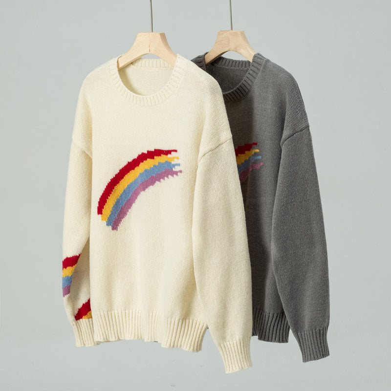 Sophie – Casual Rainbow Knit Jumper